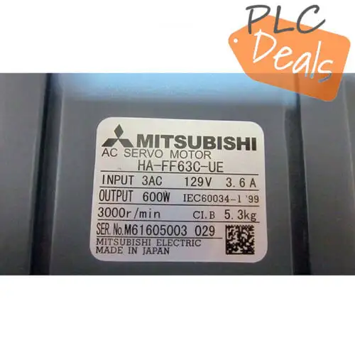 In Mitsubishi Ha-Ff63C-Ue Servo Motor
