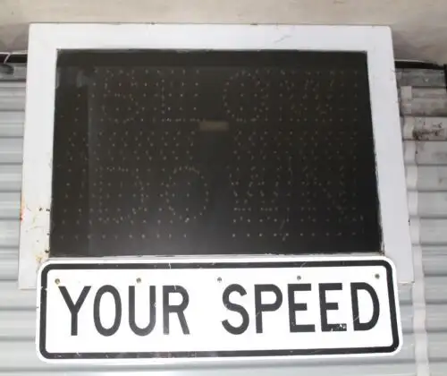 Kustom Signals Reo-4103 Digital "Slow Down" Flashing Speed Sign 36X40" #1192