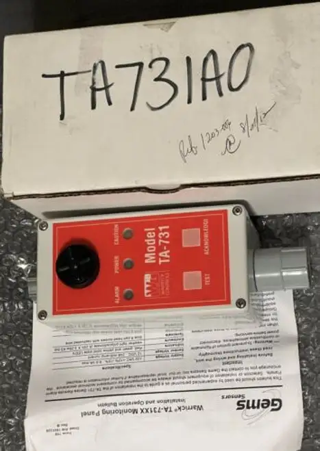 Warrick Gems Sensors Intrinsically Safe Model Ta731Ao Ta 731 Ao Alarm Panel Apaa
