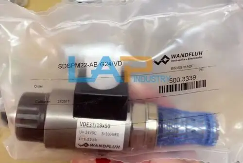 For Wandfluh Cartridge Valve Sdspm22-Ab-G24/Vd 24Vdc
