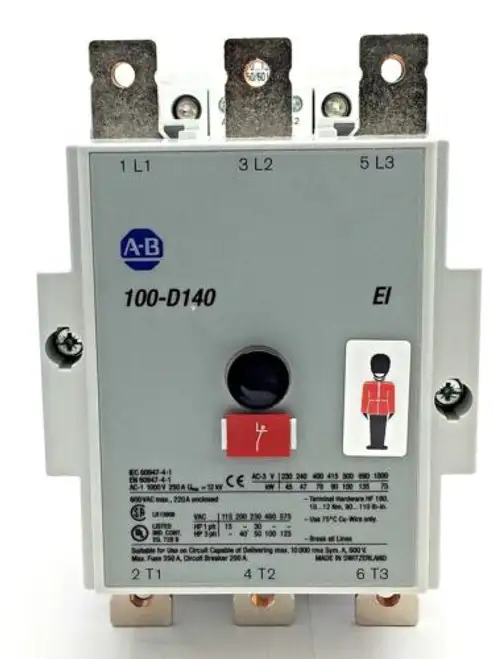 Ab 100S-D140Ed22C Contactor Coil 110-130V 50/60Hz 140A 3Ph 3P Fits Allen Bradley