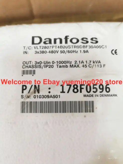 / Fast Vlt2807Pt4B20Str0Dbf30A00C1 178F0596 Inverter Drives