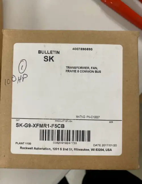 Sk-G9-Xfmr1-F5Cb - Rockwall Automation Powerflex 700 Fan Transformer Kit Fan