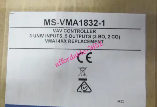 New Johnson Controls Ms-Vma1832-1 Vav Controller