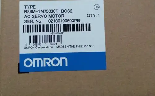 New Omron R88M-1M75030T-Bos2 Servo Motor
