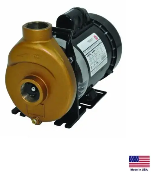 Centrifugal Pump - Bronze - Gravity Feed - 1.5" Ports - 115/230V - 3 000 Gph