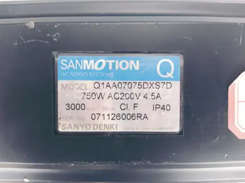 Sanyo Denki Servo Motor Q1Aa07075Ds7D