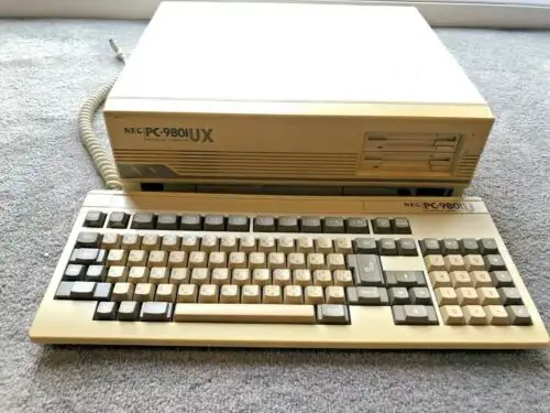 Nec Pc-9801Ux Personal Computer Rare With Keyboard