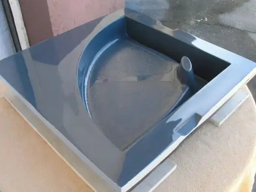 Textured Shower Seat Mold Set For Cultured Marble Granite