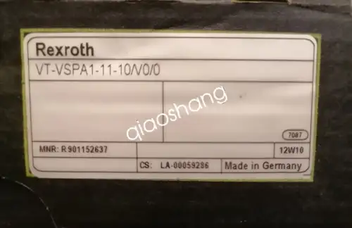 Rexroth Vt-Vspa1-11-10/V0/0 Solenoid Servo Valve