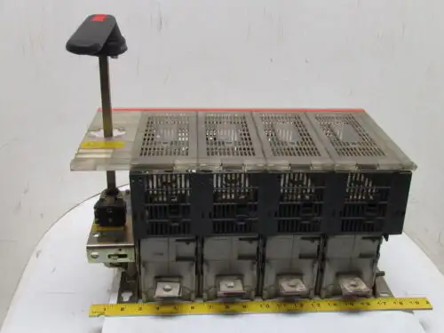 Abb 4-Pole Fusible Disconnect Switch Interrupter Rotary Handle 600A 3Ph 600V