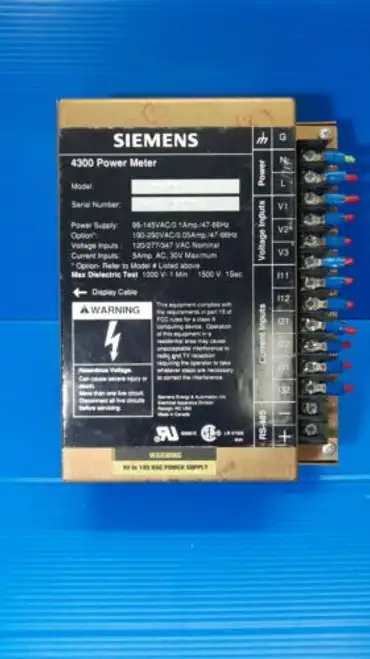 Siemens 4300 Power Meter Model Dc-120.