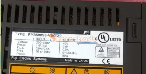 Fuji Servo Drive Ryb500S3-Vbc-Z9