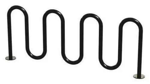 Madrax Qs-H36-9-Sf-B Bike Rack Blk 9 Bikes 36 In. H 3 In. W