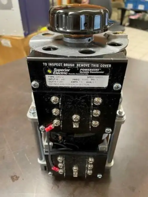 Superior Electric Powerstat Variable Transformer 226U-2 1Ph 240V 50/60Hz 7.5A