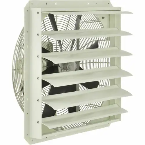 New 12" Corrosion Resistant Exhaust Fan W/Shutter-Direct Drive-1/8 Hp-900Cfm