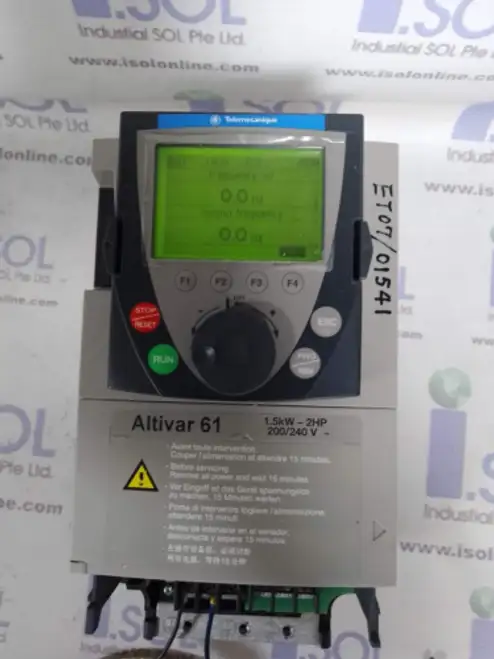 Telemecanique Atv61Hu15M3 V1.1Ie04 Inverter Altivar 61 V1.1 Ie04 14Kw-2Hp