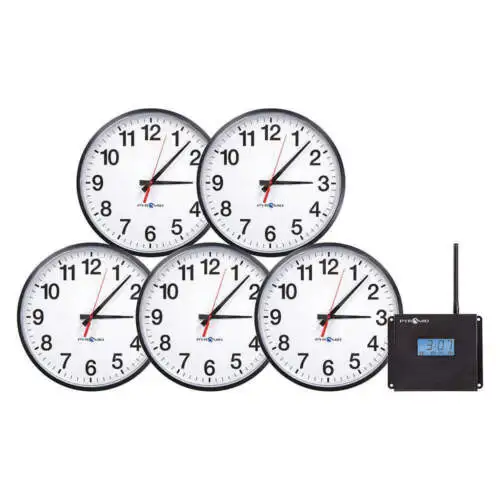 Pyramid Wscba-5 Wall Clock Analog Battery
