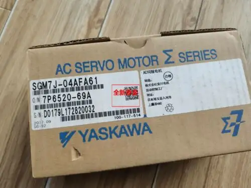 Yaskawa Rotary Servo Motor Sgm7J-04Afa61 220V 400W