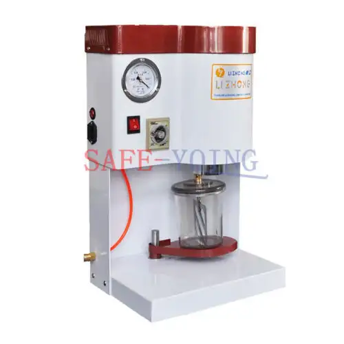 220V Dental Lab Vacuum Mixer Mixing Vibrating Machine Work With Air Compressor