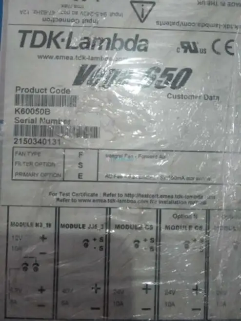 Tdk-Lambda Vega 650 K60050B