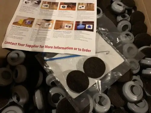 908 Pcs Expanded Technologies 138 Slip-Over Floor Savers 1-1/2 W/ Tool