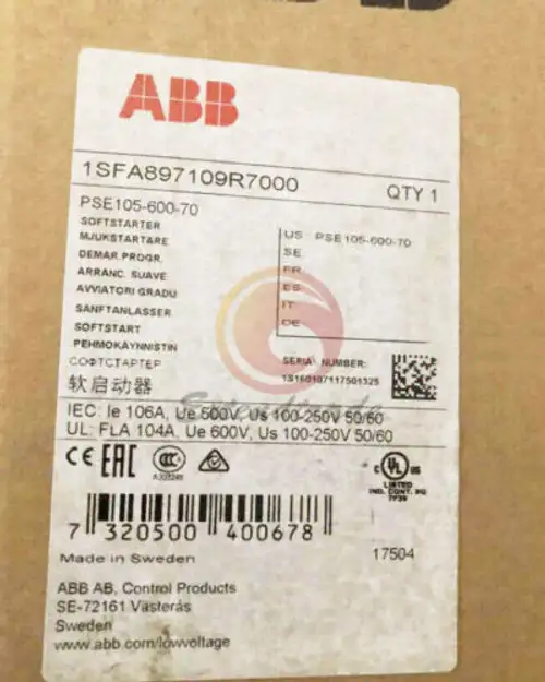 Abb Soft Initiator Pse105-600-70