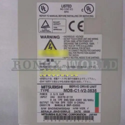 Mitsubishi Mds-C1-V2-3535 Servo Drive Mdsc1V23535