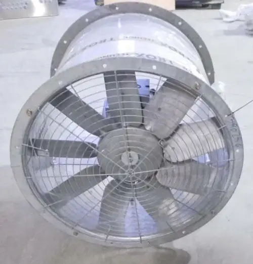 Flaktwoods Tube Axial Duct Cooling Fan 71Jm25/4/9-L 28" Dia. 600V 1760Rpm Motor