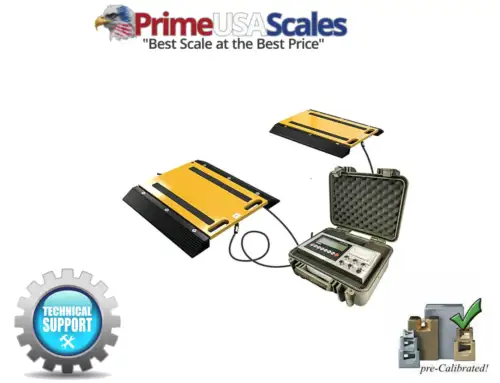 Prime Ps-928 Portable Truck Axle Scale & Printer - 60 000 Lbs X 10 Lbs
