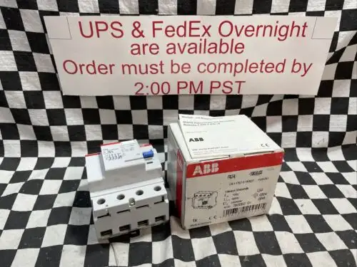 Abb Residual Current Device 4P 100A 230V F674-100/0 03 #1534Q14
