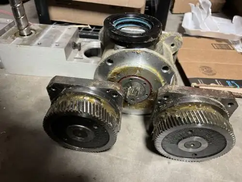 Biesse X Axis Rack & Pinion Gear Assembly From A Rover B7.40 Cnc Router.