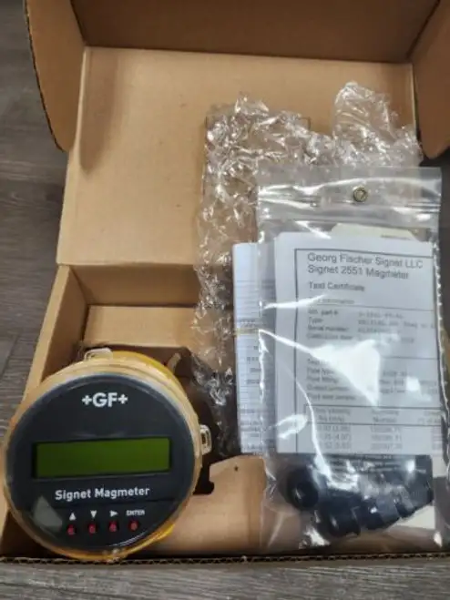 Gf Signet 3-2551 Insertion Magmeter Pp/Ss 0.5-4" W/Display S3L/Frequency