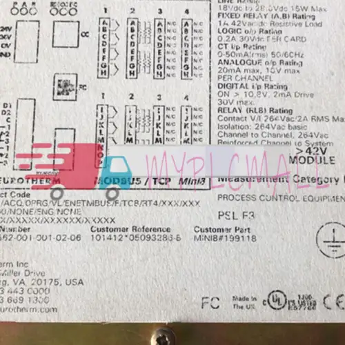 Modbus Tcp Mini8/Acq/Oprg/Vl/Enetmbus/F/Tc8/Rt4