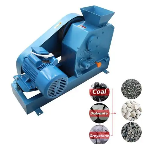 220V 5.3Hp Jaw Crusher Glass Ore Rock Breaker Large Capacity 3-25Mm Grind Size