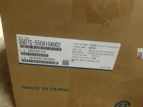 Yaskawa Servo Driver Sgd7S-550A10A002 Via