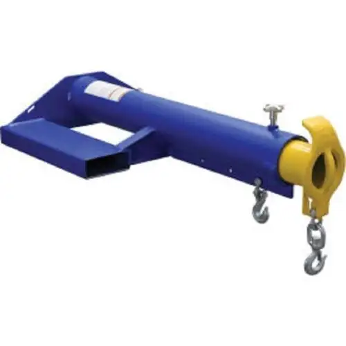 New Shorty Forklift Telescopic Jib Boom Crane 6000 Lb. Cap. 24" Fork Centers