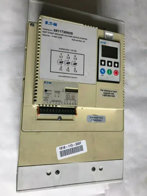 Cutler Hammer S811T30N3S Soft Start Reduced Voltage Motor Starter 3-1641-010E Sm