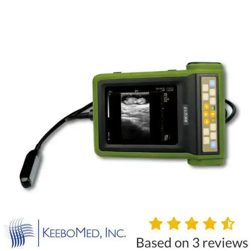 Keebomed Rku-10 Veterinary Ultrasound Machine W/ Rectal Probe For Large Animals