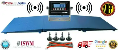 Prime Ntep Floor Scale 4'X6' 1 000 Lb X .2 Lb Wireless Cordless + 2 Ramp