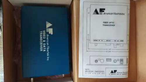 New American Fibertek Mr-61 Video & Data Transceiver Receiver