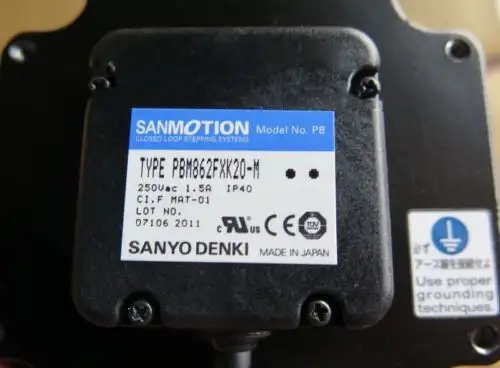 New Sanyo Denki Servo Motor Pbm862Fxk20-M