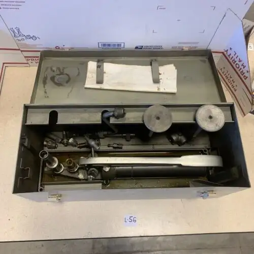 Mansfield & Green P-17-21 Hydraulic Dead Weight Tester With Case And Attachments