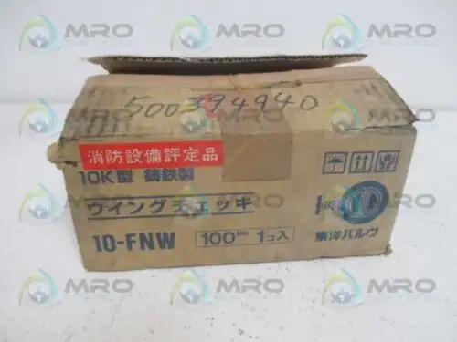 Toyo Valve 10-Fnw Cast Iron Wing Check Valve