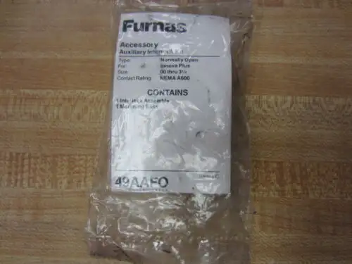 Furnas 49Aafo Auxilliary Interlock Kit 49Aaf0 Series C