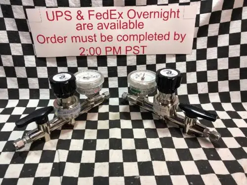 2X Evans Components Regulator Valve 1/4¬î Comp Nb-Gs-4C-200-Xx-Ia
