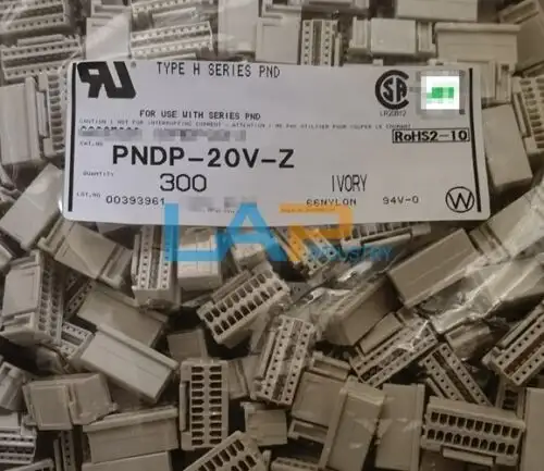 300Pcs/1Bag For Jst Connector Pndp-20V-Z Rubber Shell Spacing 2.0Mm