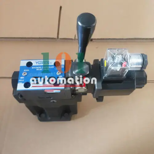New For Yuken Solenoid Valve S-Bsg-03-2B3B-D24-Ca-N1-51 With Auxiliary Handle