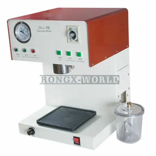 Dental Lab Vacuum Mixer Zkj-3 Mixing Vibrating Machine With Built-In Pump