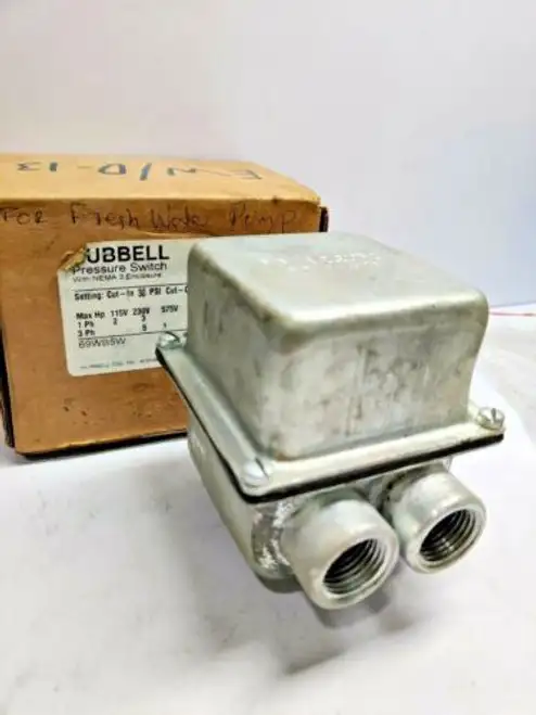 Hubbell Interruttore Pressione Con Nema 3 Recinto 69Wb5W